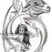 The star sign aries, pisces and sagitarius are entwined together...