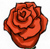 rose with stem..