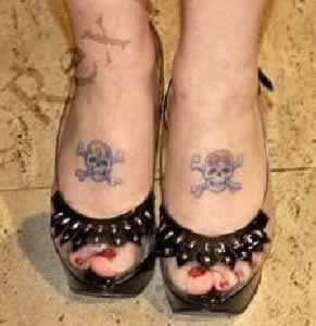 Celebrity Tattoos - Kelly Osbourne - Feet