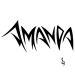 The name Amanda written in a stylistic font..