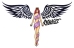 Angel with tribal Wings..