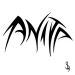 The name Anita written in a tribal font..