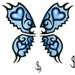 Tribal, butterfly, hearts, insects, animals, lower back, upper back tattoo design