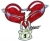 Broken Heart with barbed wire and lock symbolizing divorce..
