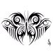 Tribal butterfly with tribal design around it...