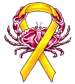 crab with cancer ribbon