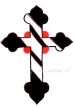 Black and Red Old School Cross