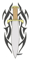 Dagger with Tribal..