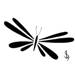Stencil design of a type of dragon fly..