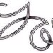 Entangled black and grey celtic knot..