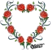Heart made of roses..