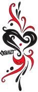 Heart with Swirls..