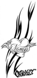 Heart with Tribal ..