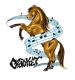 rearing horse with music