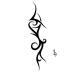 The name lydia designed in a tribal style..