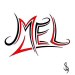 The name Mel in a stylistic way.  