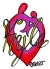 Mother and child symbol with name Kyle..