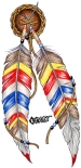 Southwest/Native American feathers with color