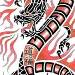 Oriental dragon design 