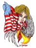 Woman with Eagle and Flag