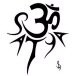 The Satya underneath the Aum symbol..