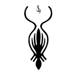 Long flowing tentacle symbol design..