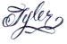 Name Tyler in Fancy Script..