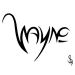 The name Wayne written in a stylistic form
