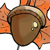 acorn and maple leaf