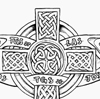 celtic cross with initials, extra..