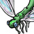 green dragonfly