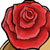 rose with banner