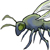 blueish wasp