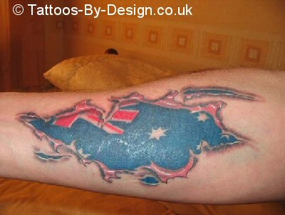 3D Aussie Flag through