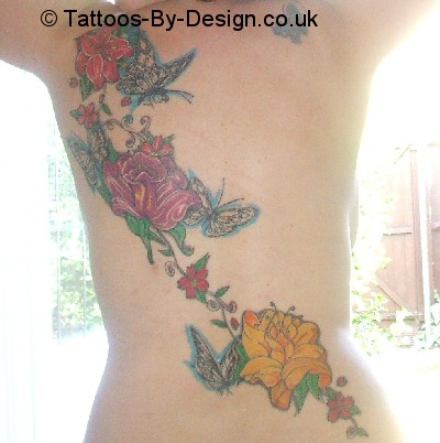 flowers back piece