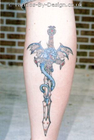 Dragon Sword Tattoo Designs
