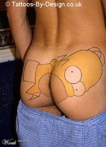 homer simpson tattoo