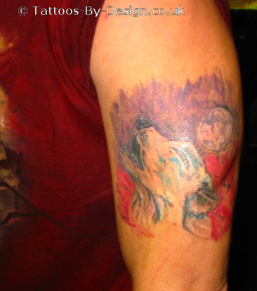 wolf howling tattoo wolf howling tattoo