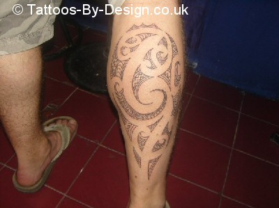 Maori Calf Tattoo
