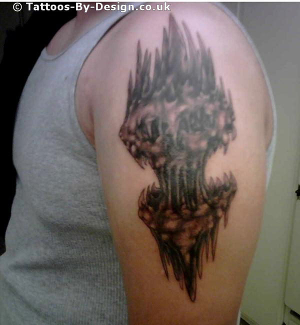 Melting skull Tattoo