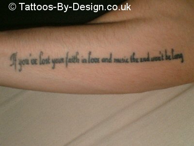 My lyric tattoo Tattoo My lyric tattoo Tattoo