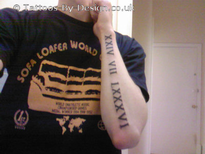 Roman Numerals Tattoo