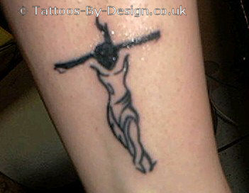 Tribal Religious Jesus Tattoo