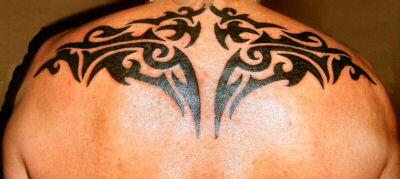 Upper Back Tattoo Tribal