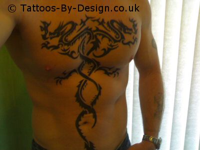Two headed tribal Dragon