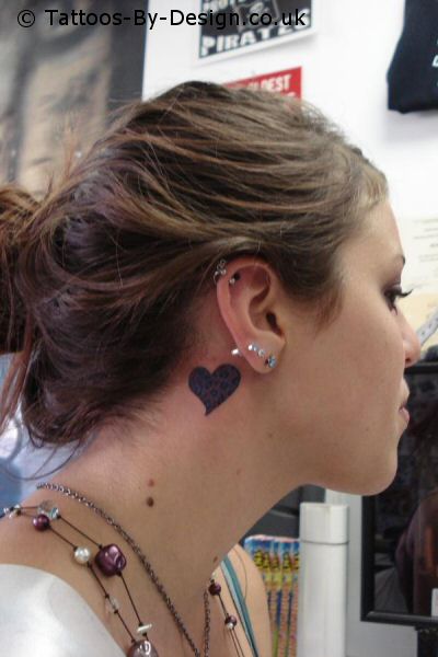 music heart tattoo. music notes heart.
