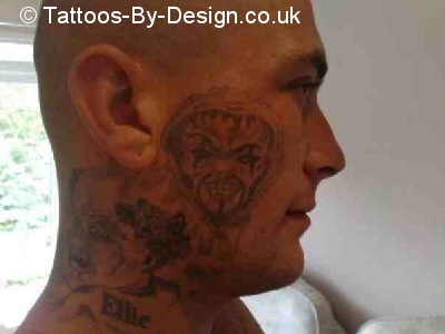 face tattoo