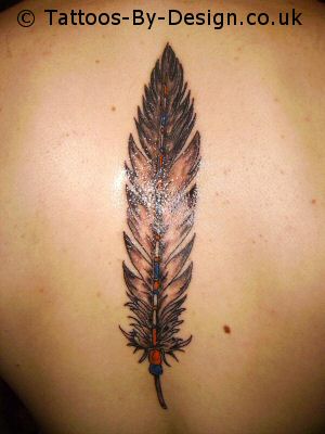 Peacock Feather Flower Tattoo Design