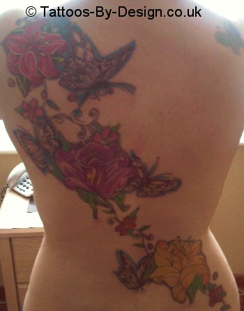 flowers back piece