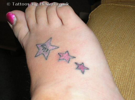 Pink Star Tattoo Designs